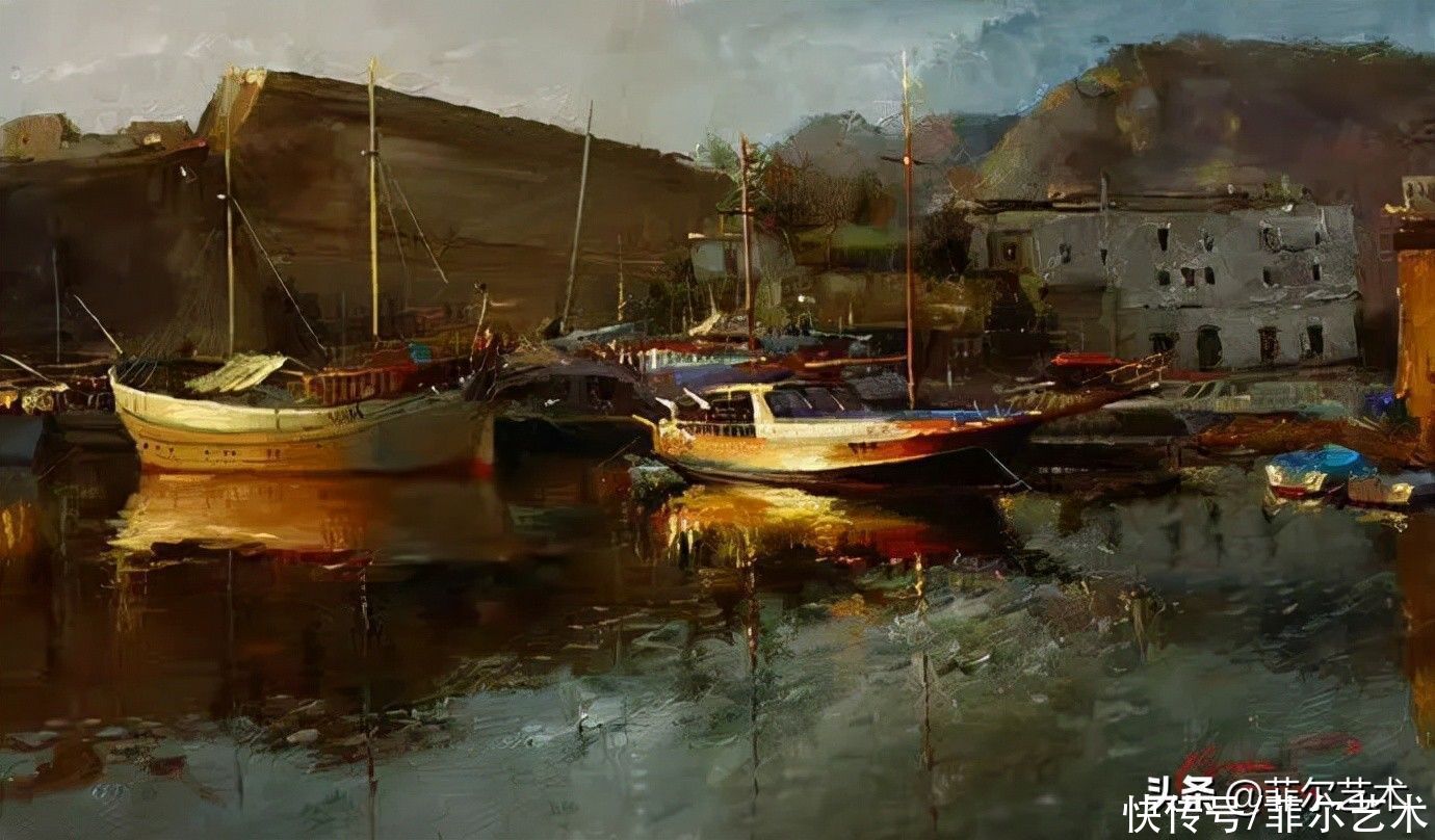 特罗菲莫夫|特罗菲莫夫独特的风景油画作品，每一张都叫绝了，真的很美