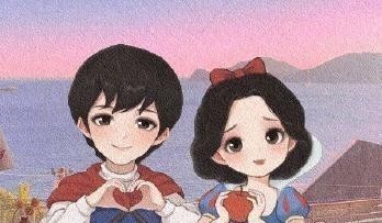 灰姑娘|迪士尼公主情侣头像,公主们都有属于她的王子,艾莎却有些不对劲