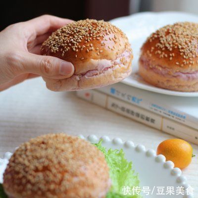 汤种紫薯汉堡 | 圣诞节的味道