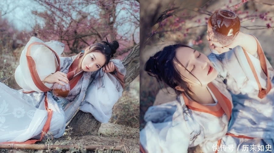 最近“饮酒”汉服火了,看到“银狐”时,网友:借酒消愁不过如此