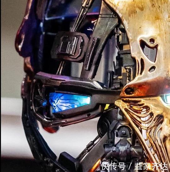 战甲|大神秀破损钢铁侠头盔,面部盔甲仿佛融化,灭霸一拳威力凸显十足