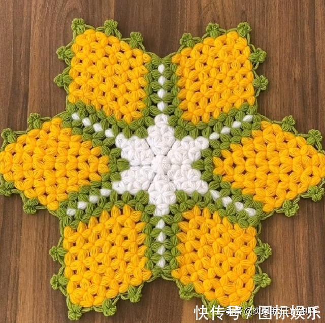 针法@「针织作品」32款只用到一种针法织出来的美垫子,新手留存备用