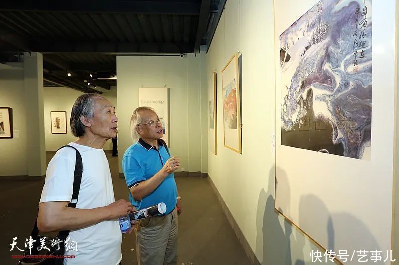 天津长城书画院|意象泼彩 随心运化——“霍然泼彩画展”在天津润松美术馆开幕