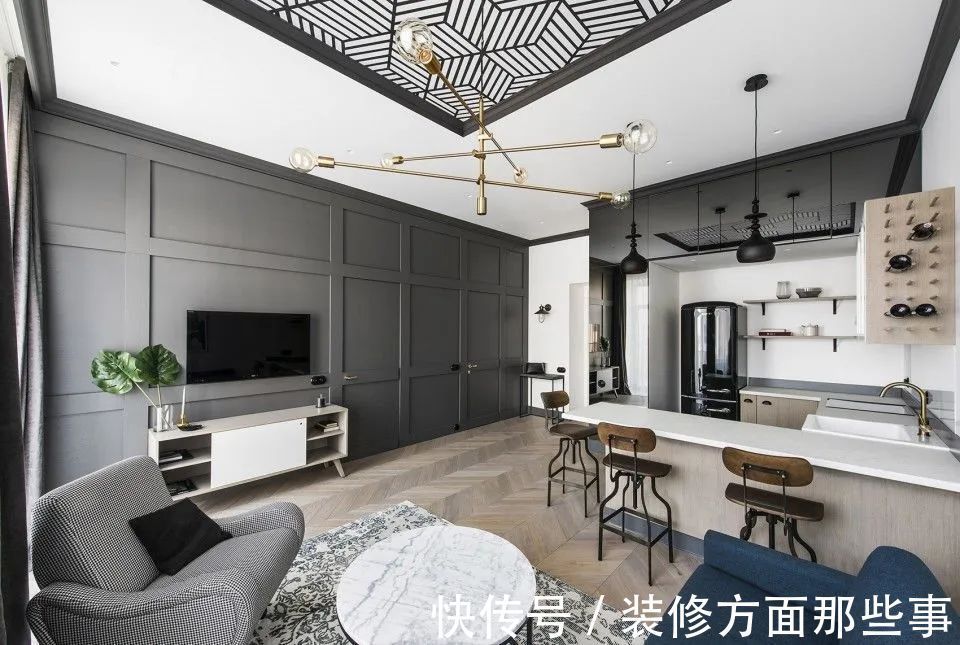 宽敞|49㎡小户型现代混搭风,冲破空间局限,让小家更宽敞明亮!