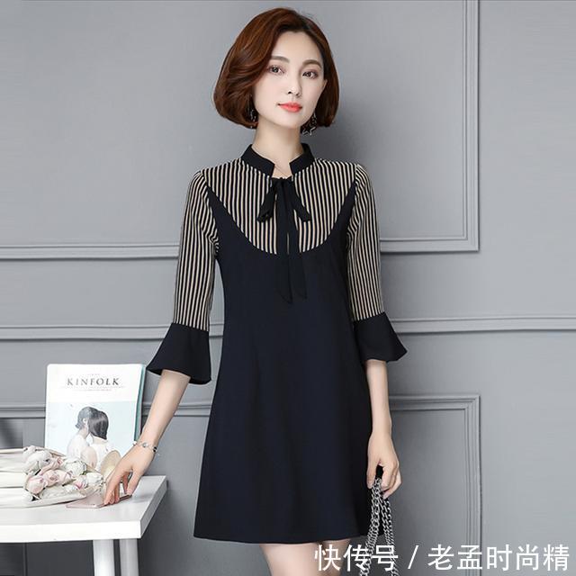 印花连衣裙 适合29~37女士的8款裙装,修身减龄样样行