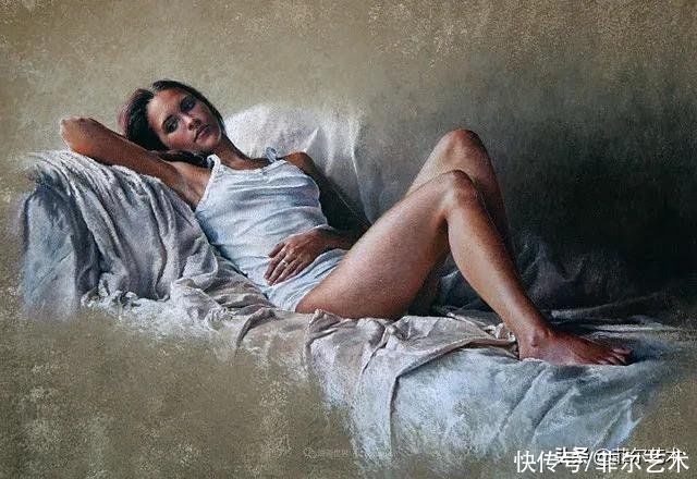艺术学院$法国女粉彩大师,描绘的女性之美,细腻柔和