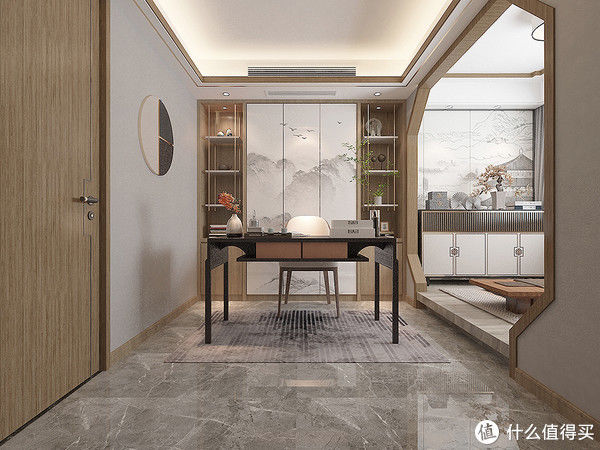 茶室|退休夫妻晒出自己的新房装修,新中式风格,简约有禅意,品味十足