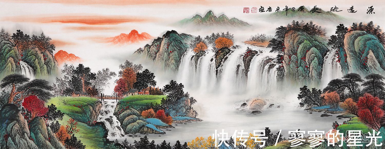 笔法!画家宋唐 墨随笔出以墨辅意 完美诠释了山水元素的意向美