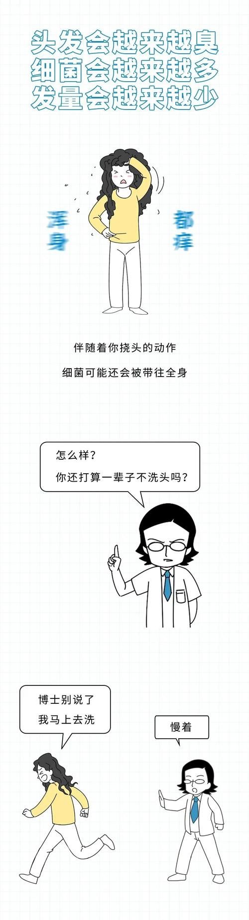 一个人如果一辈子不洗头会怎样？一组图告诉你，终生不洗头的结果