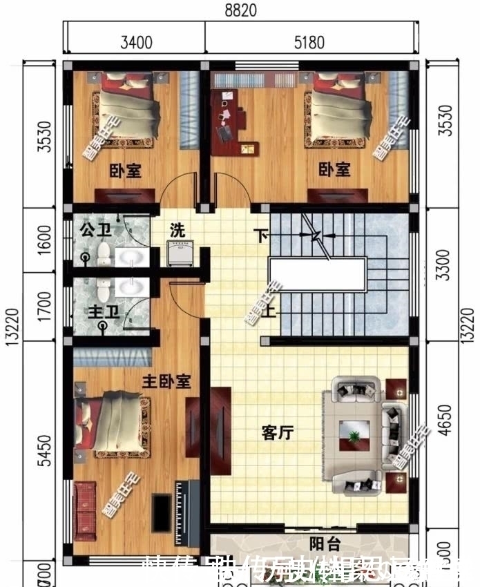 农村|小面宽设计的两栋农村别墅,第一栋仿古设计,第二栋带堂屋
