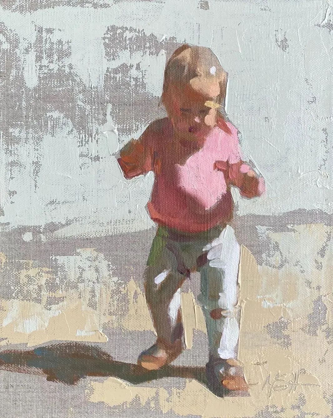 概括的笔触,光影和色彩具佳!