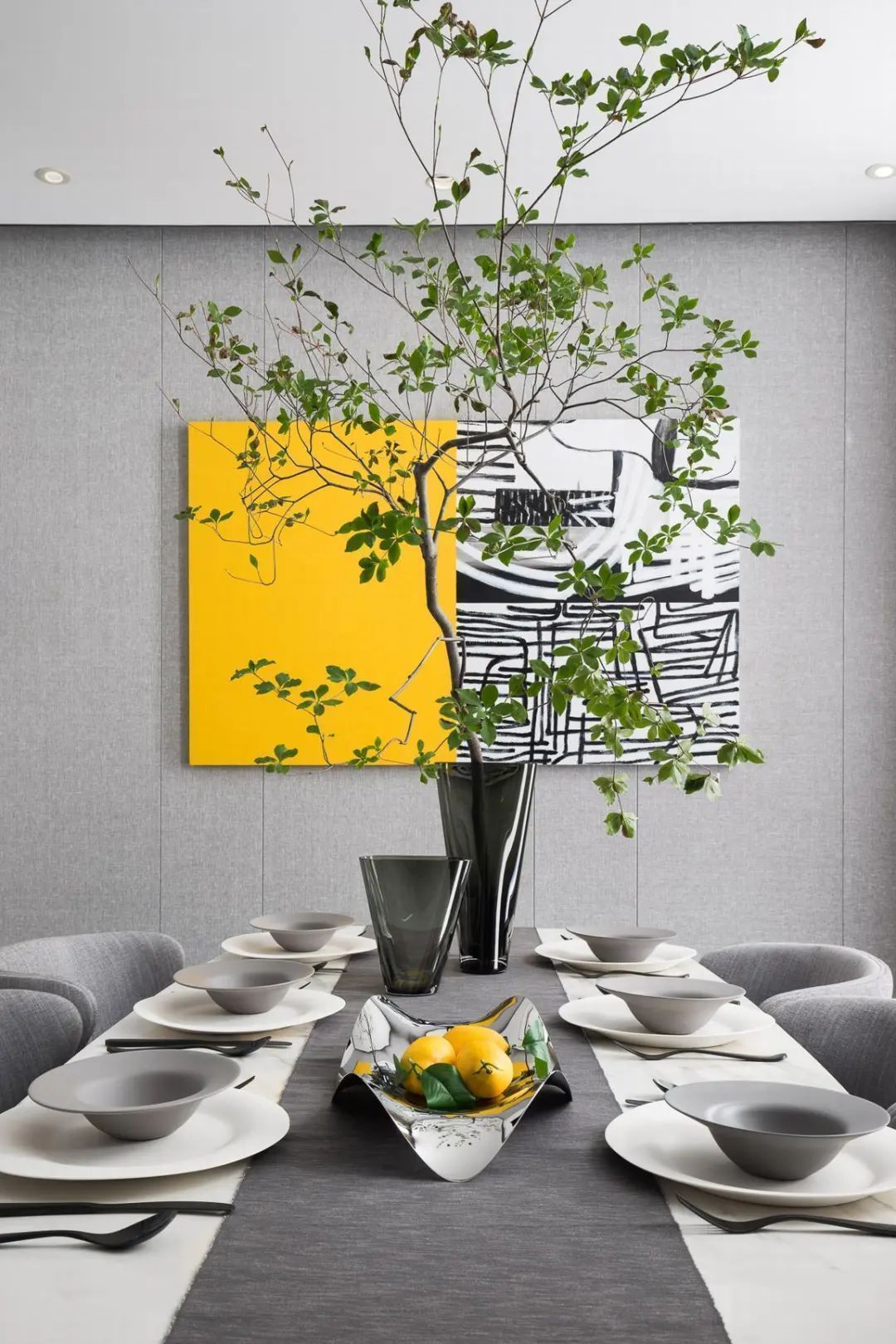 饰品|210㎡联排小别墅,现代大方的布置,配色令人舒适