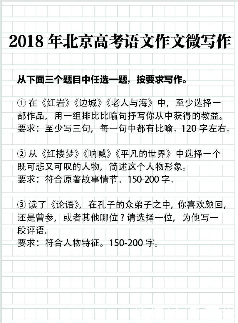 高考|一起来看！2006-2021年北京高考语文作文题目大盘点