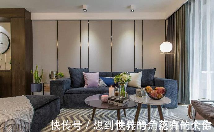 客厅|晒100平米新房，全屋相当大气耐看，尤其是客厅电视墙，漂亮极了