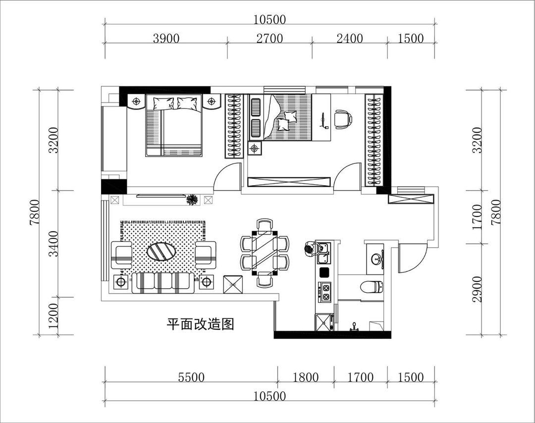 餐厨|邻居的北欧风两居,客餐厨一体化布局真敞亮,卧室还带书房,厉害
