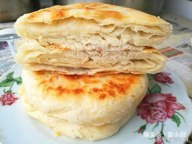 砂糖|大姑烙的发面饼，松软有层次，放两天也不发硬，仅多做了一步！