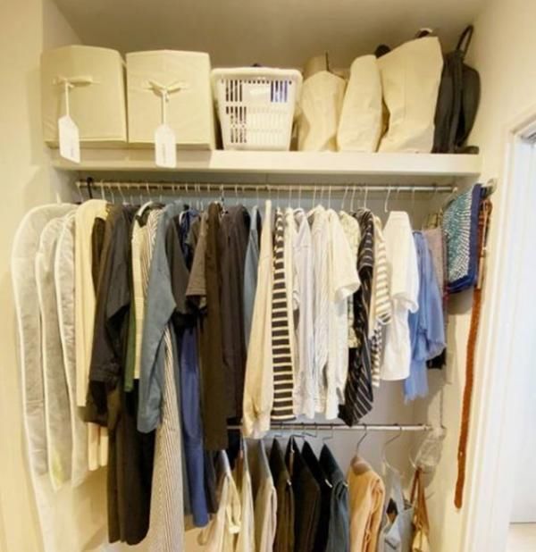 家里没有衣橱用这7个方法,收纳井井有条,一点也不输日本主妇