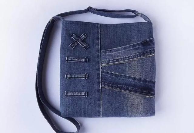 diy 一条旧牛仔衣裤,就能改造出女生喜欢的包包,以后都不舍得扔了