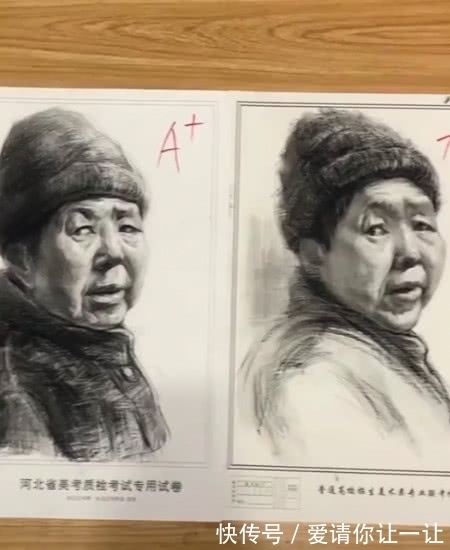 模拟考试!美术生模拟考试,一个比一个差,看到最后1张,老师的评分亮了