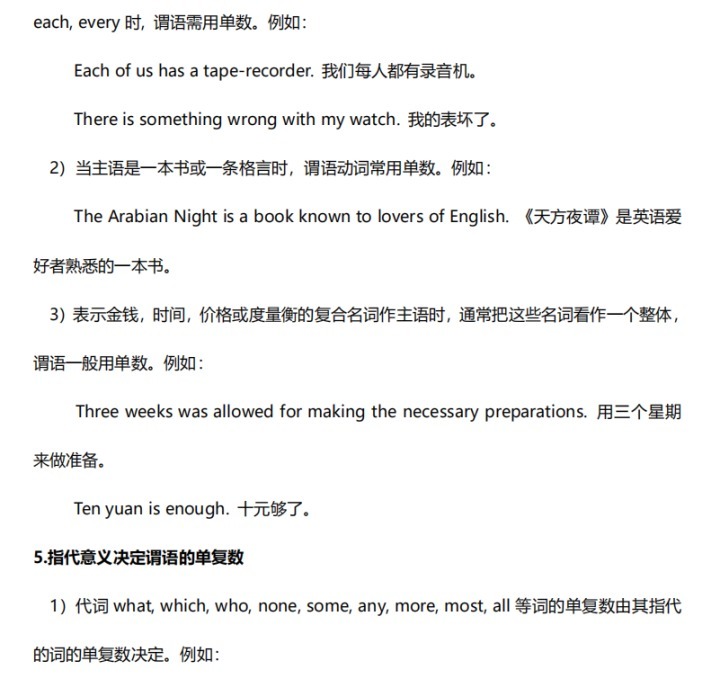 192页！史上最全高中英语复习资料（附练习及答案解析）