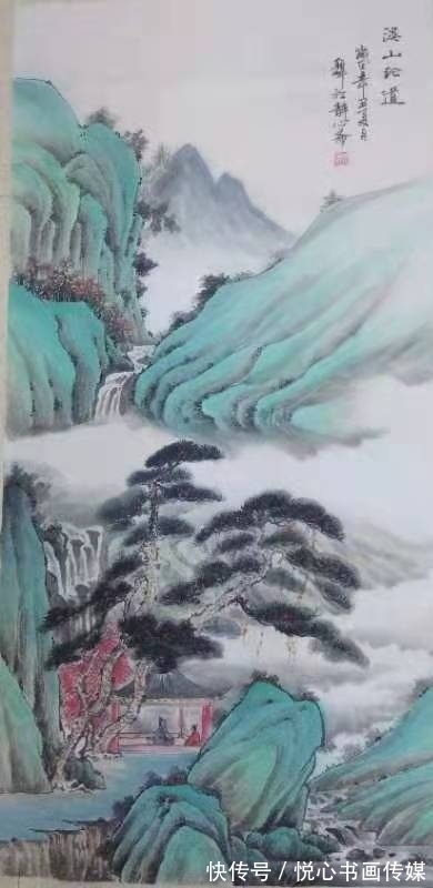 山水画&笔情墨韵的山水画，画家刘朝峰山水画作品欣赏