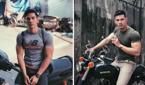 八块腹肌|爱机车的健身达人,用冰块盒般的八块腹肌和饱满的胸肌吸粉!