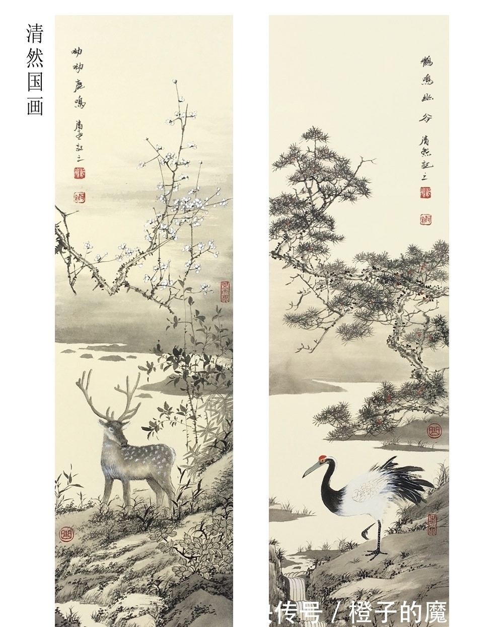 花鸟画!一幅意境深幽的画作唯美至极画家曲胜利花鸟作品欣赏