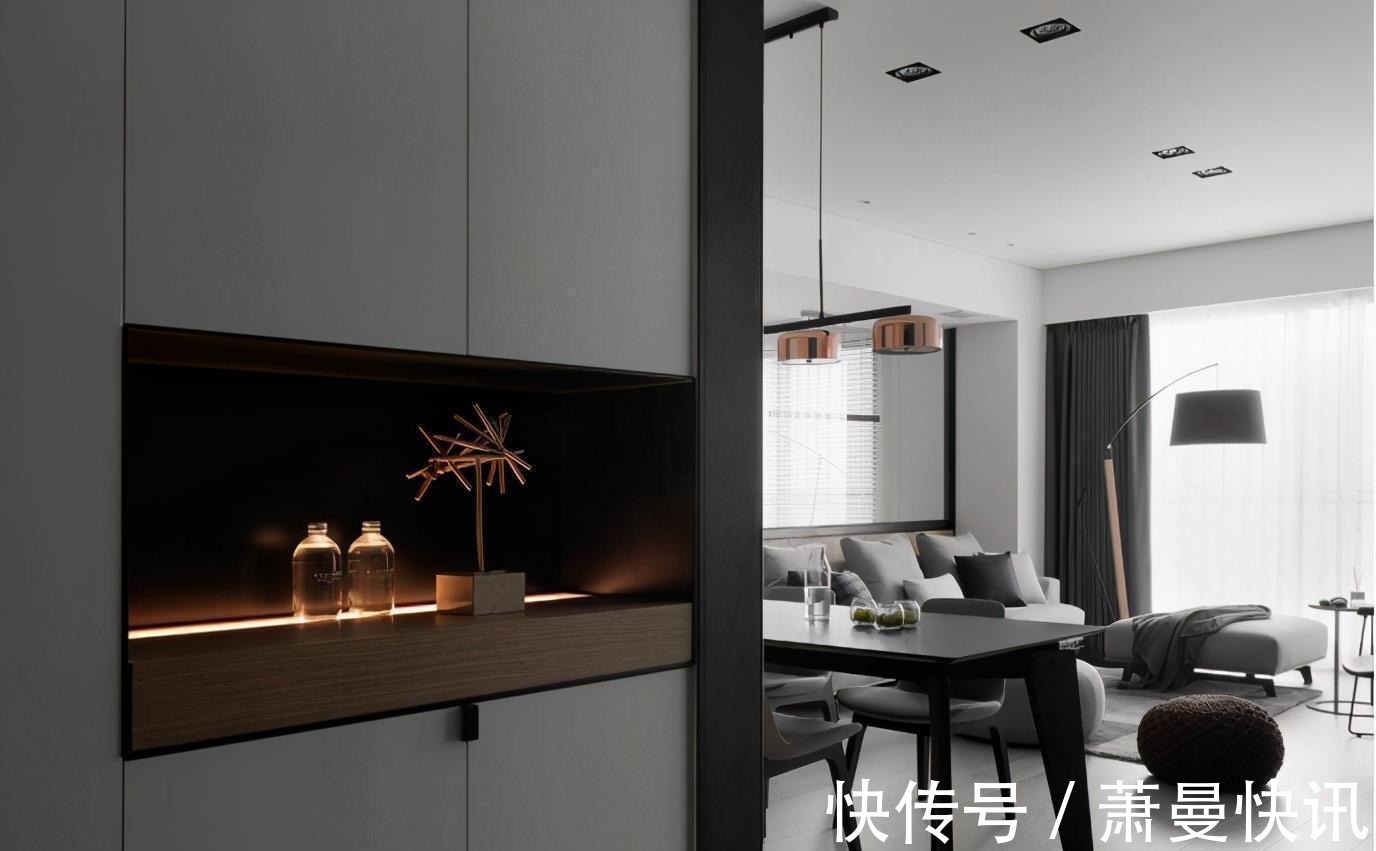 性冷淡|现代标准空间,灰度空间搭配清玻墙面,令人意犹未竟的性冷淡风