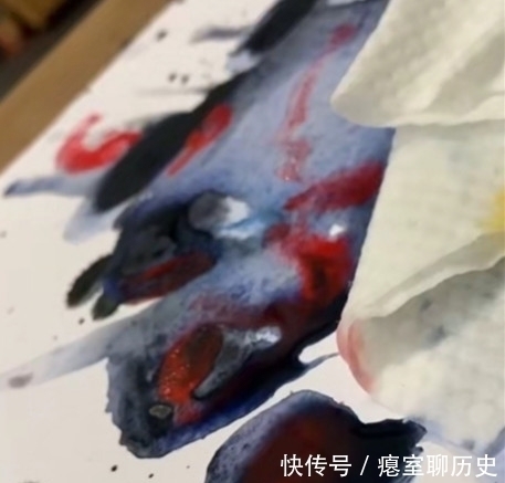 泼墨@美术生在纸上泼墨,开始:以为在乱画,结果:我是哪一步跟不上的?