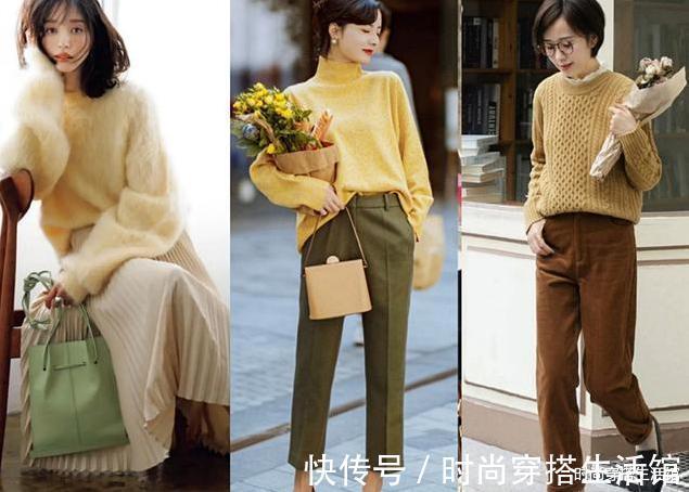 减龄 又到了穿毛衣的季节,肤色暗黄的女人这样穿,减龄显白有气质
