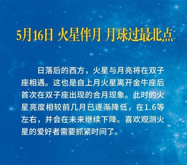 追“星”记丨流星雨、水星东大距、月全食……5月星空很“精彩”