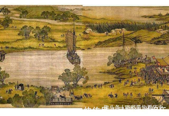 画作#清明上河图放大数倍后,发现了一尴尬场景树下睡觉的小伙在干嘛