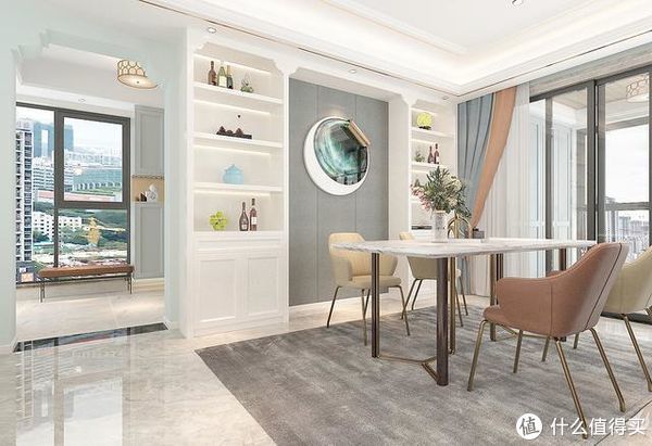 玄关|175㎡新家装成“轻奢美式”，整体敞亮大气又温馨，这才是理想居所
