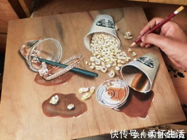 绘画$新加坡艺术家超级逼真的3D绘画作品,别怀疑自己的眼睛