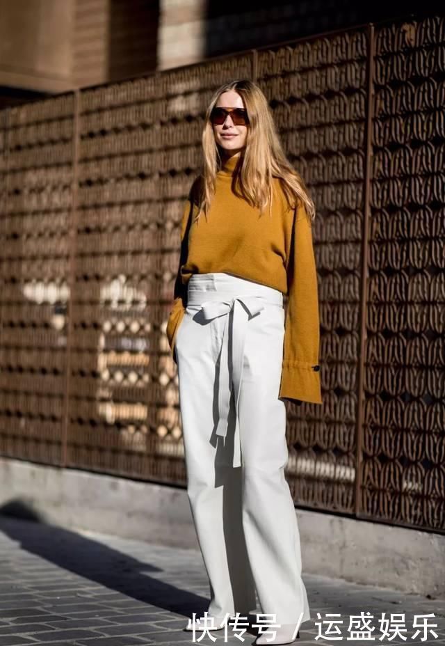 入春,你穿针织衫+阔腿裤的样子=简直太气质了