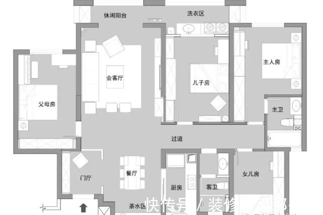 卧室|177平美式风三居室特别敞亮大气,亲朋好友都很羡慕