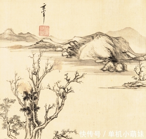 以形!从以形写形到以形写意,董其昌小品画一帧