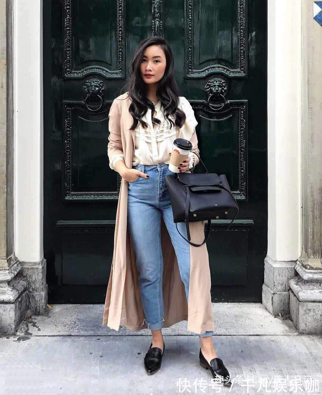 小个子 快来，显高显瘦的“长风衣／大衣”穿搭，经典实用，小个子更要看