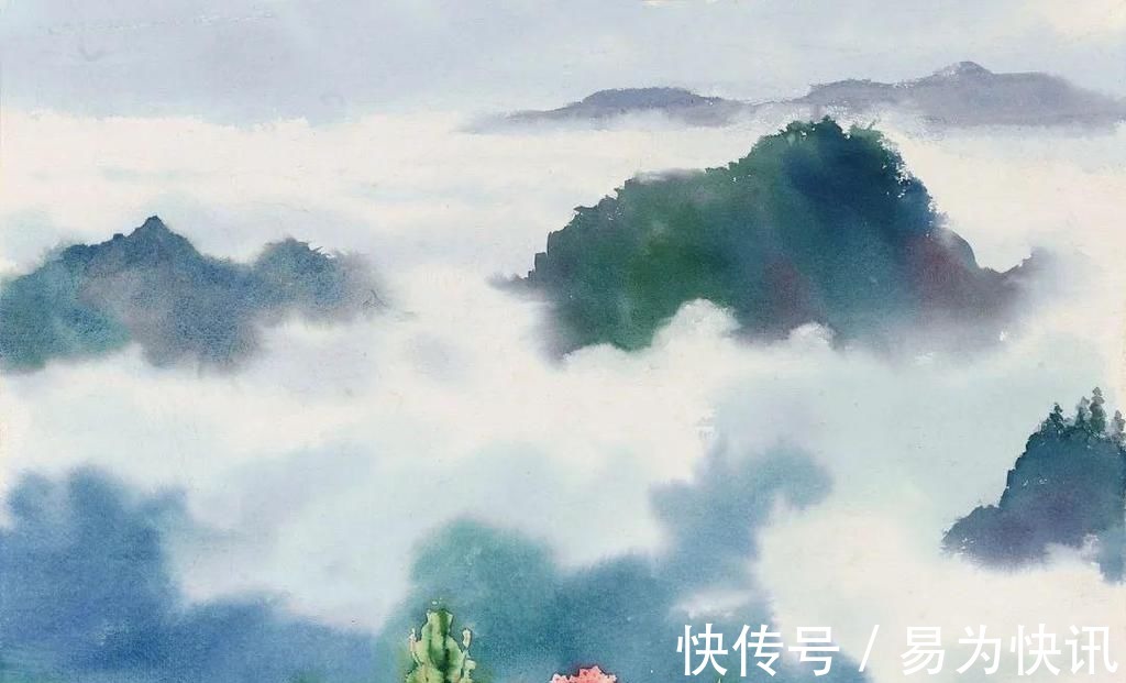 徐悲鸿!他被徐悲鸿称为“中国艺术界卓绝天才”,融入水墨意境的水彩,太美好了!