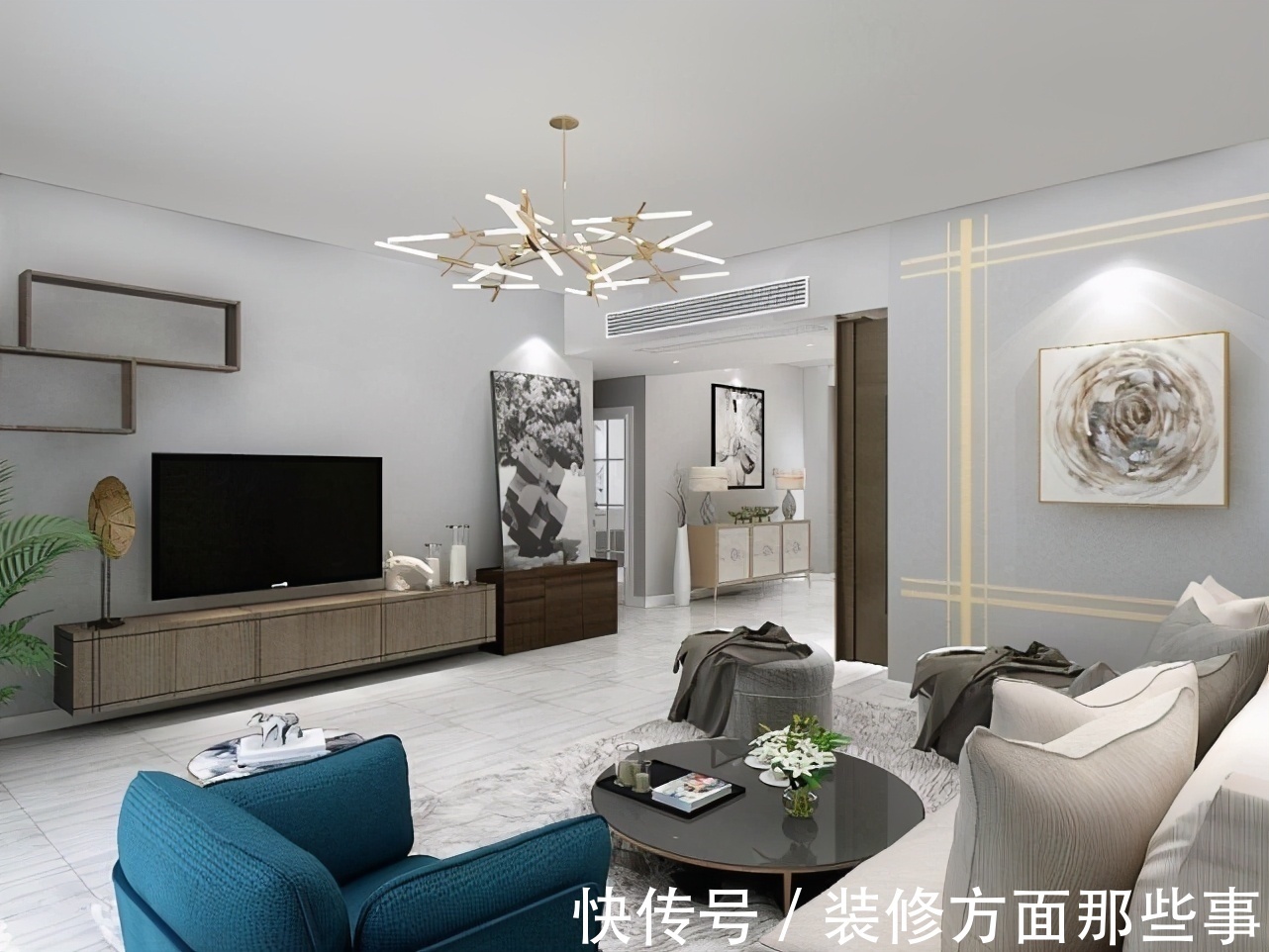 现代|124平现代风设计,沉稳的黑色和纯净的白色搭配构成永恒的经典