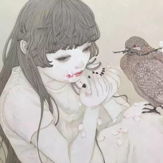 心声&她的铅笔插画,画出每个女孩的心声,美到让人陶醉~