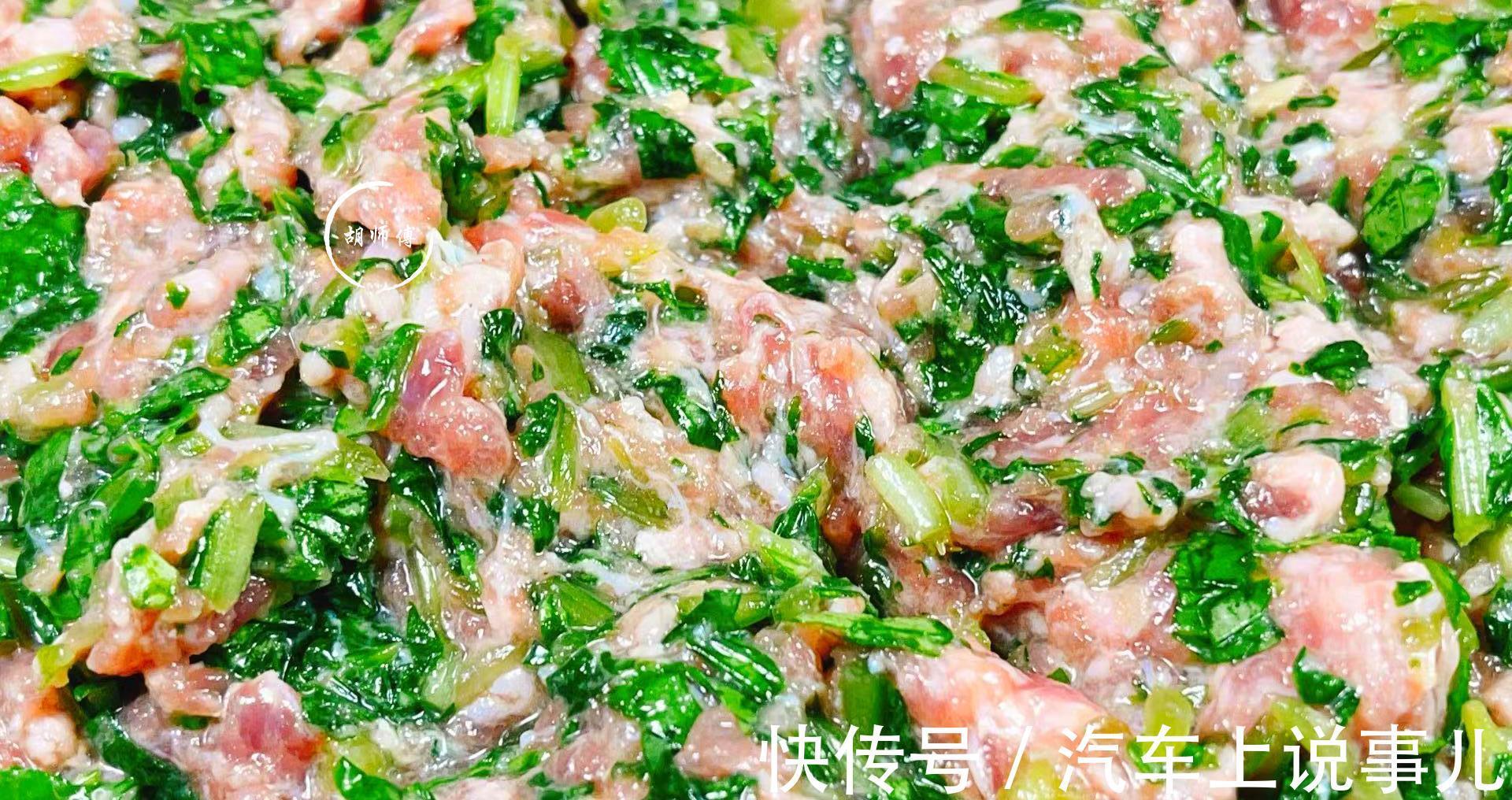 五花肉末|三伏天，用它来包饺子，清热解暑，养胃助消化，比韭菜白菜都好吃