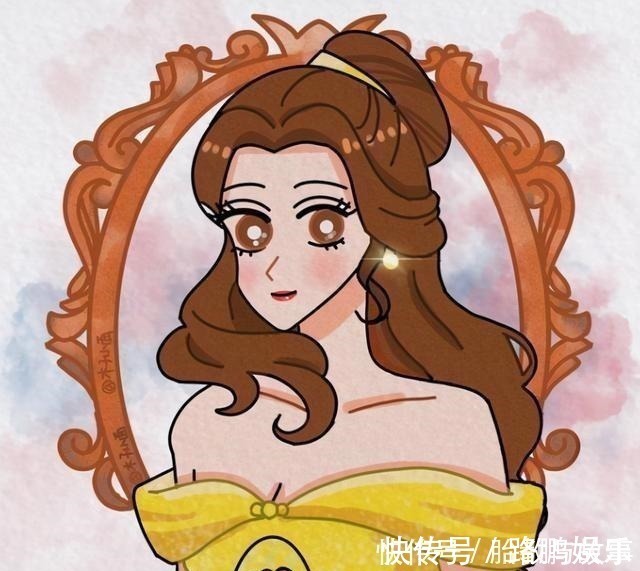 木兰|当迪士尼公主变成蜡笔小新画风，艾莎女王太可爱，最帅的当属木兰