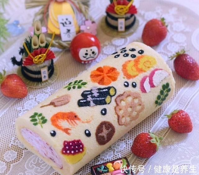 不忍下口的彩绘蛋糕卷,治愈你的小情绪!