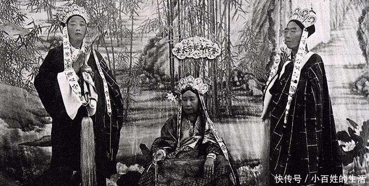 万寿寺|慈禧扮观音的真实照:李莲英扮护法神韦驮,图5可见慈禧清晰容貌