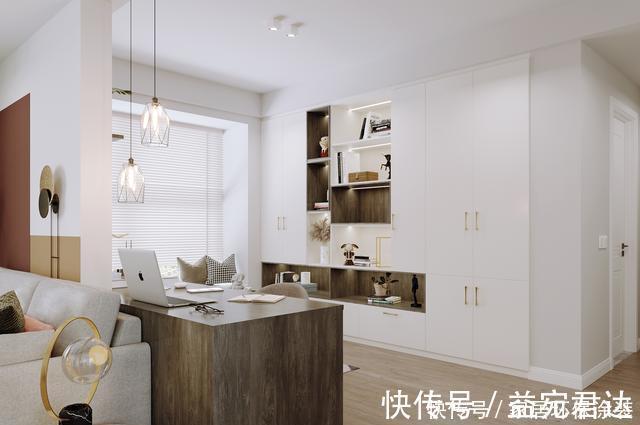 简餐|129㎡一人居引爆业主群,开放式书房+步入式衣帽间绝了