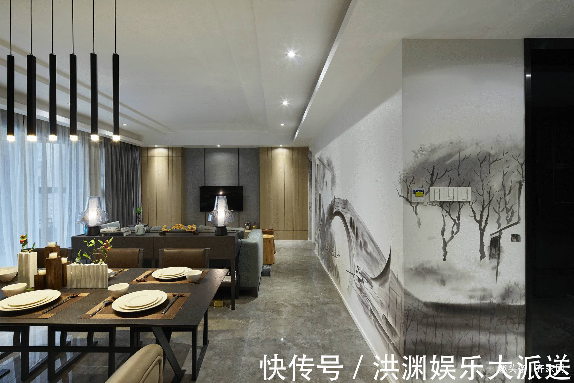 床头|150平现代中式,古朴典雅,反映民族文化,体现中国传统神韵!