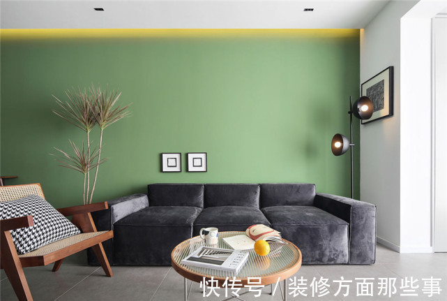 卧室|121平北欧风三居室,客厅没有电视,投影的幕布居然藏在吊顶里