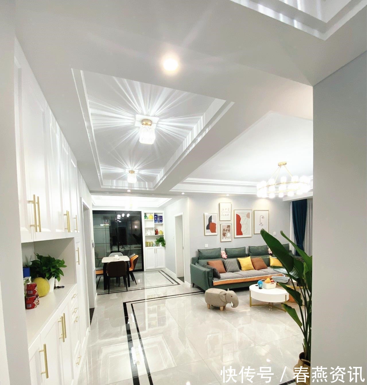 新房|终于乔迁新房了,130㎡现代风格装修,总共花25万,轻奢又大气