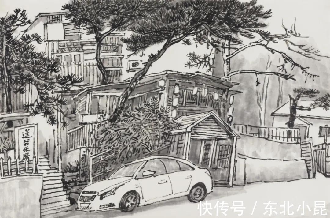 黄山#画山画水,山水画家王学辉黄山最新写生